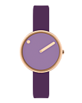 30 mm / Violet Glow urtavla / Prince-lila silikonrem 
