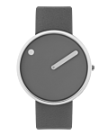 40 mm / Thunder Grey urtavla / Thunder Grey läderarmband