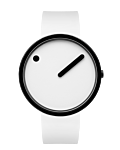 Vit urtavla / Vitt silikonarmband