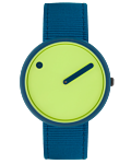 40 mm / Paradise Green urskive / Deep Blue resirkulert rem