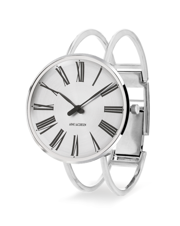 Roman 34 mm Sunray Dial Polished Steel Bezel - Arne Jacobsen Watches