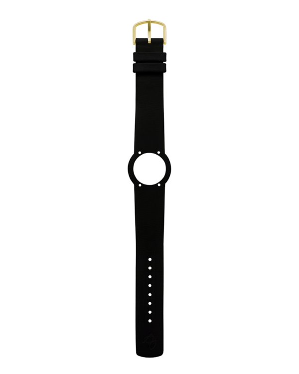 BLACK LEATHER STRAP 18 MM / 40 MM WATCH