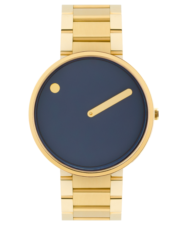 40 mm / Midnight Blue dial / Gold Steel bracelet